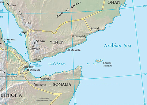 middle east map1 Surfing Yemen... Really?